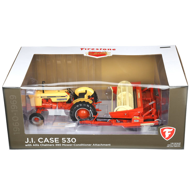 1/16 Case 530 Tractor with Wide Front & Allis Chalmers 390 Mower Conditioner by SpecCast, 2026 Firestone Series