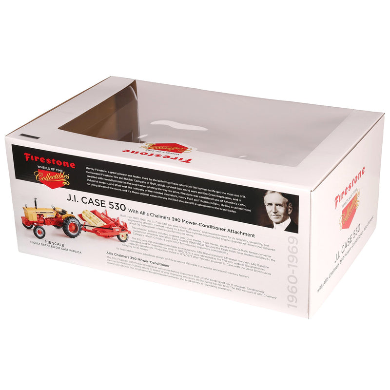 1/16 Case 530 Tractor with Wide Front & Allis Chalmers 390 Mower Conditioner by SpecCast, 2026 Firestone Series