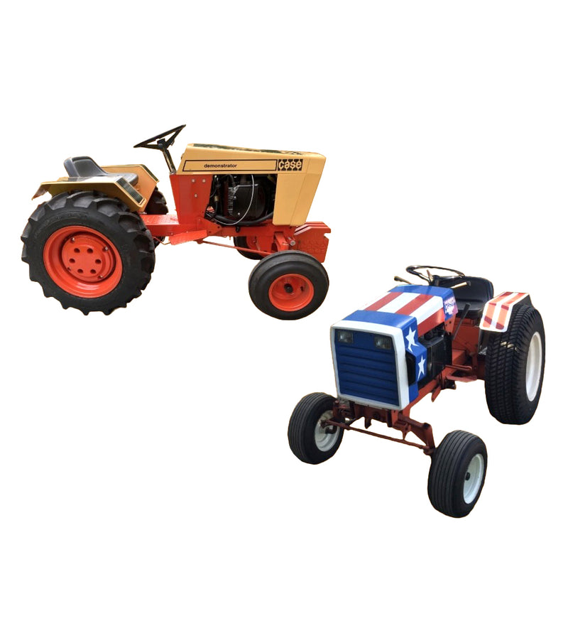 Set of 2 ~ 1/16 1976 Case 446 Spirit of 76 & Gold Demo L&G Tractors by SpecCast, 1st in Annual Series