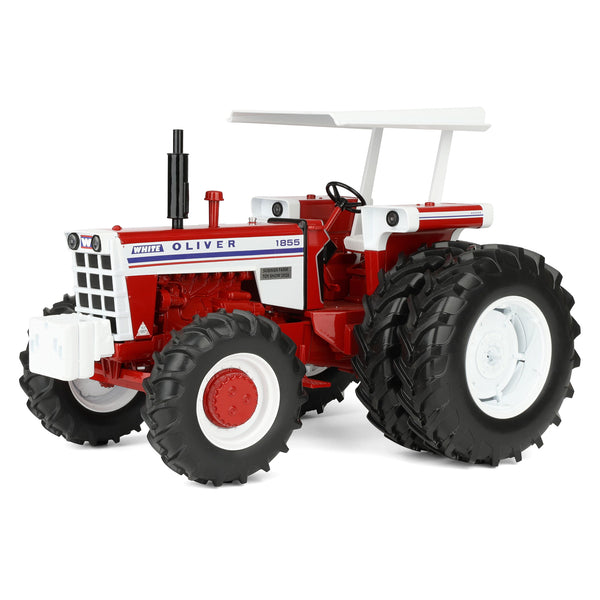1/16 White Oliver 1855 Tractor with Canopy ROPS & Rear Duals by