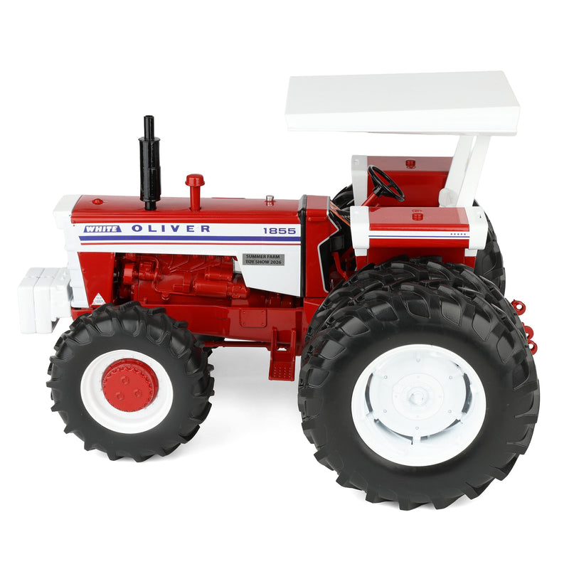 1/16 White Oliver 1855 Tractor with Canopy ROPS & Rear Duals by SpecCast, 2026 Summer Farm Toy Show