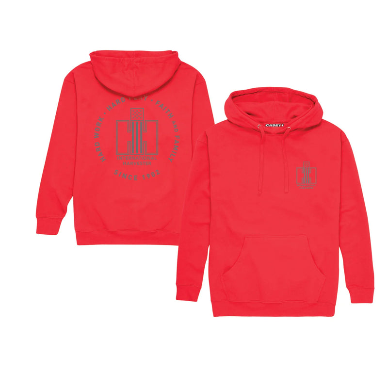 IH Patriotic Logo Hard Work Hard Play Faith & Family Men's Hooded Sweatshirt