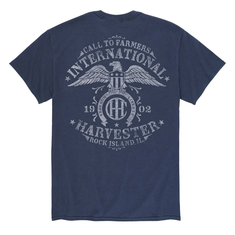 International Harvester Co. Vintage Logo Call to Farmers Men's Shortsleeve T-Shirt
