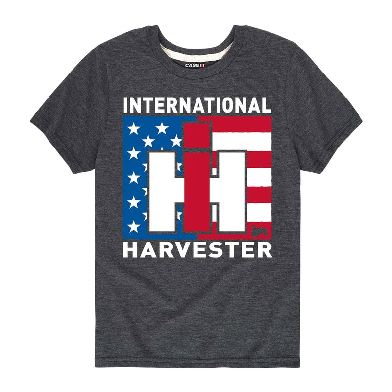 Youth IH Logo American Flag Shortsleeve T-Shirt