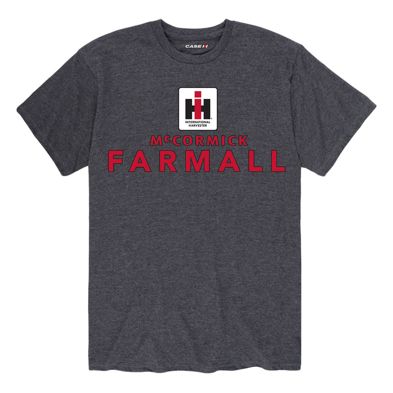 IH McCormick Farmall Heather Charcoal Short Sleeve T-Shirt