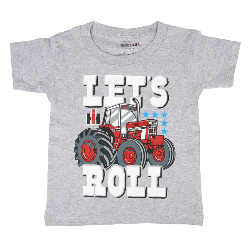 Toddler International Harvester Let's Roll Heather Gray Short Sleeve T-Shirt