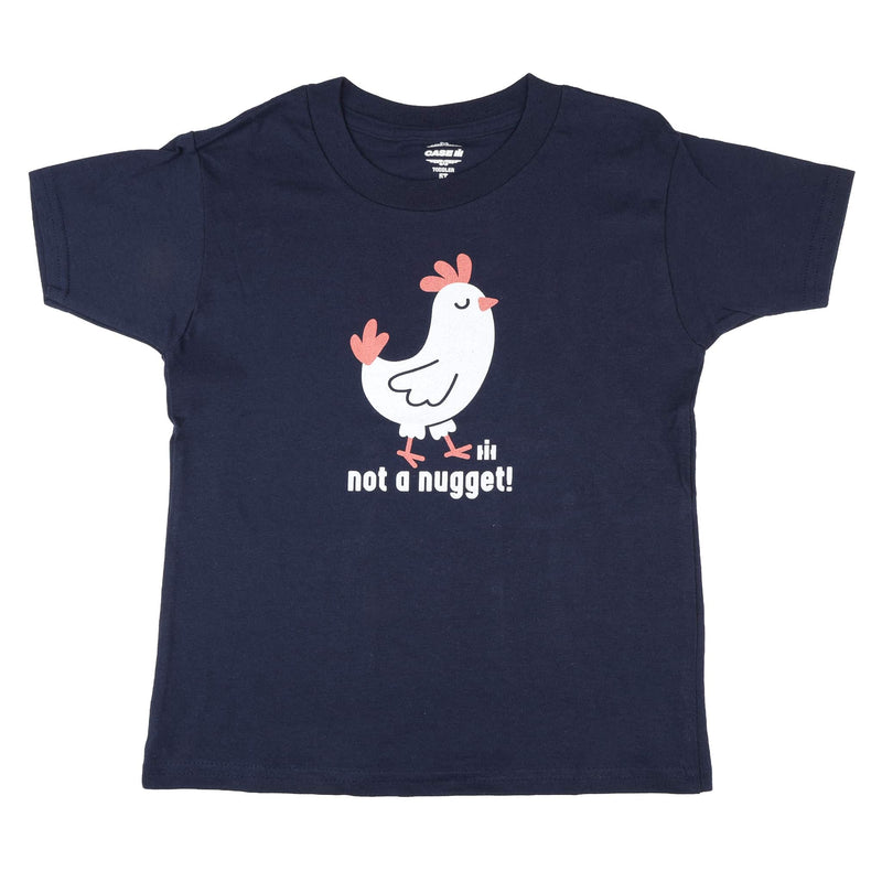 Not A Nugget Chicken IH Toddler Navy Blue Short Sleeve T-Shirt