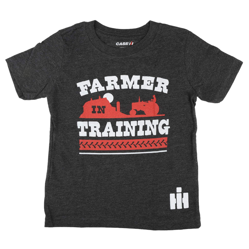 International Harvester "Farmer in Training" Toddler Heather Charcoal Short Sleeve T-Shirt