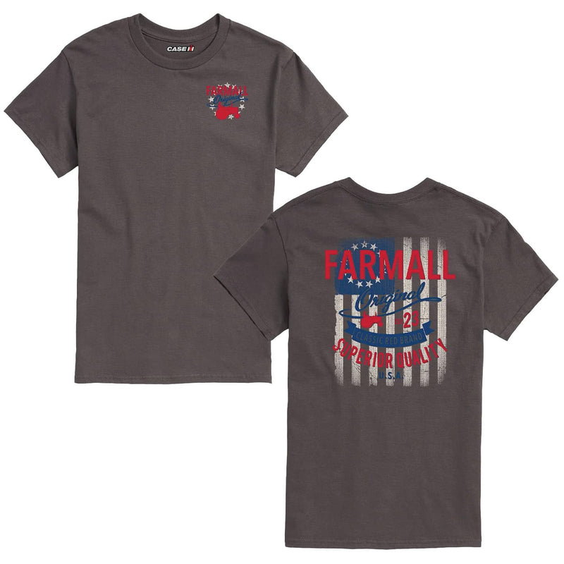 Farmall Superior Quality Betsy Ross Flag Men's Charcoal Gray Short Sleeve T-Shirt