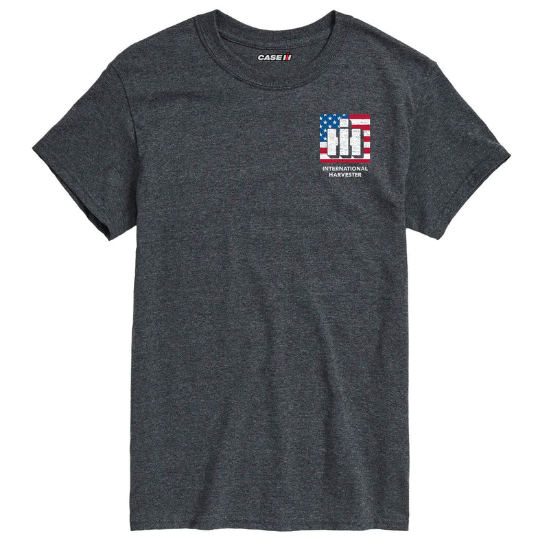 International Harvester Logo American Flag Men's Shortsleeve T-Shirt