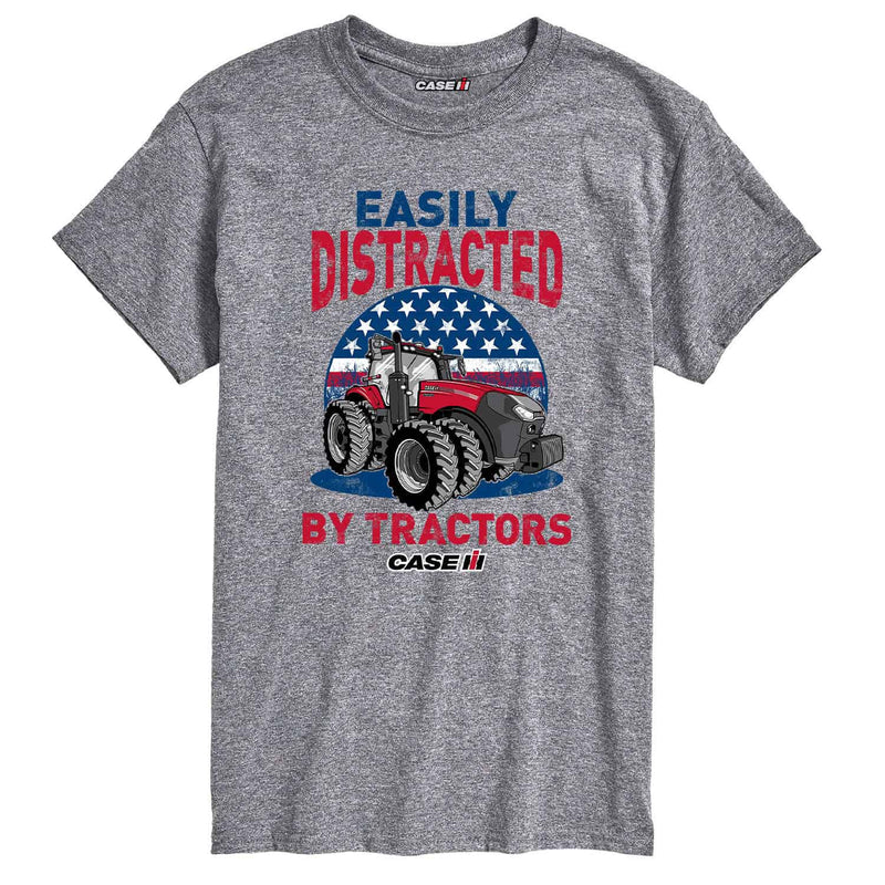 Case IH Easily Distracted by Tractors Men's Shortsleeve T-Shirt