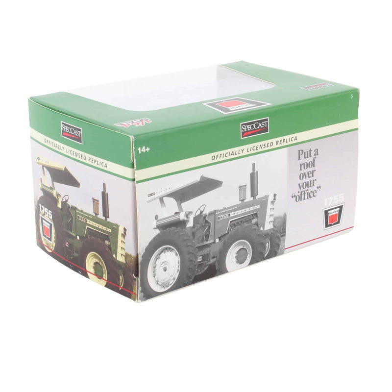 Green Chrome Chase Unit ~ 1/64 Oliver 1755 Tractor with Canopy, Power Assist, & Duals, 3rd Annual Heartland Toy Show