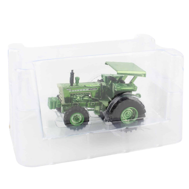 Green Chrome Chase Unit ~ 1/64 Oliver 1755 Tractor with Canopy, Power Assist, & Duals, 3rd Annual Heartland Toy Show