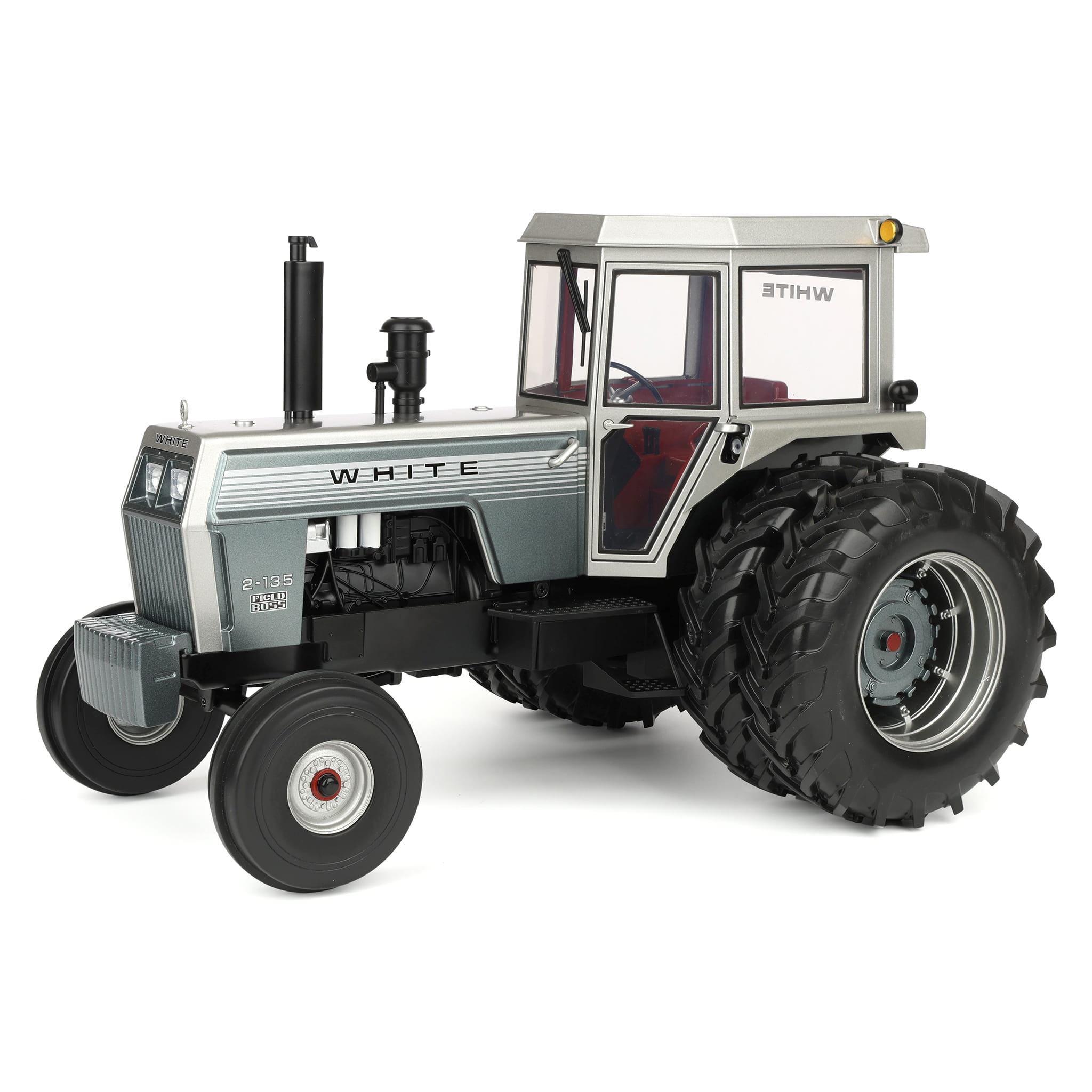 1/16 White 2-135 Silver Stripe Tractor with Duals by SpecCast