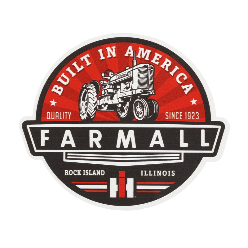 IH Farmall Built in America 3in Decal Vinyl Sticker