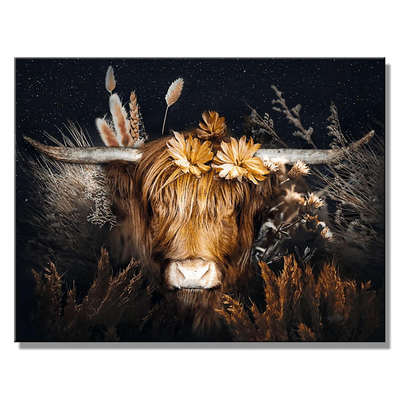Highland Bull 10.75in x 8.25in Tin Sign