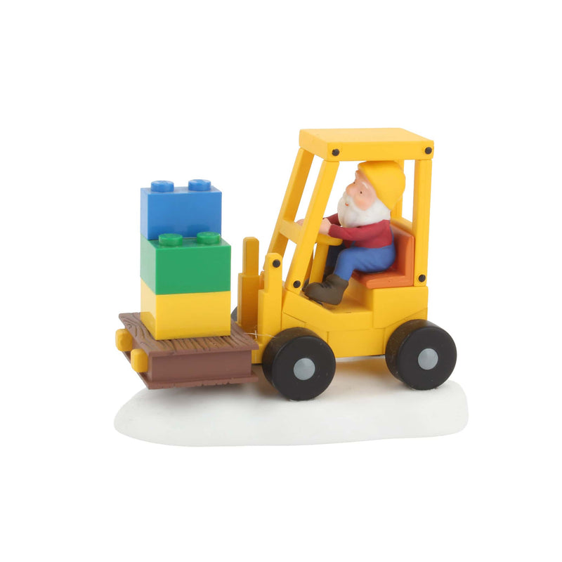 Lego Brick Lift Forklift North Pole Christmas Village by Dept 56