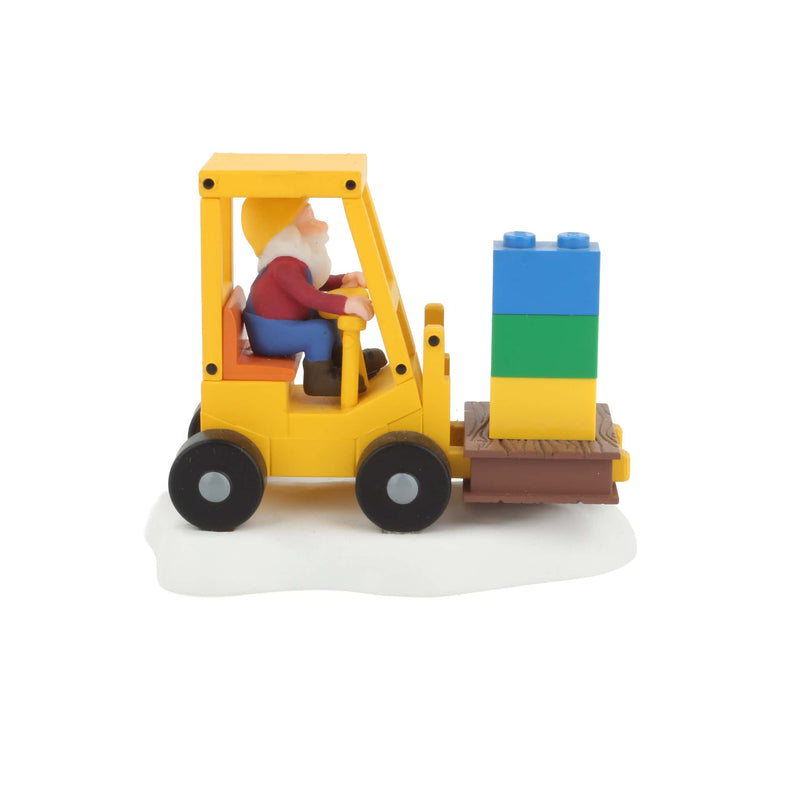 Lego Brick Lift Forklift North Pole Christmas Village by Dept 56