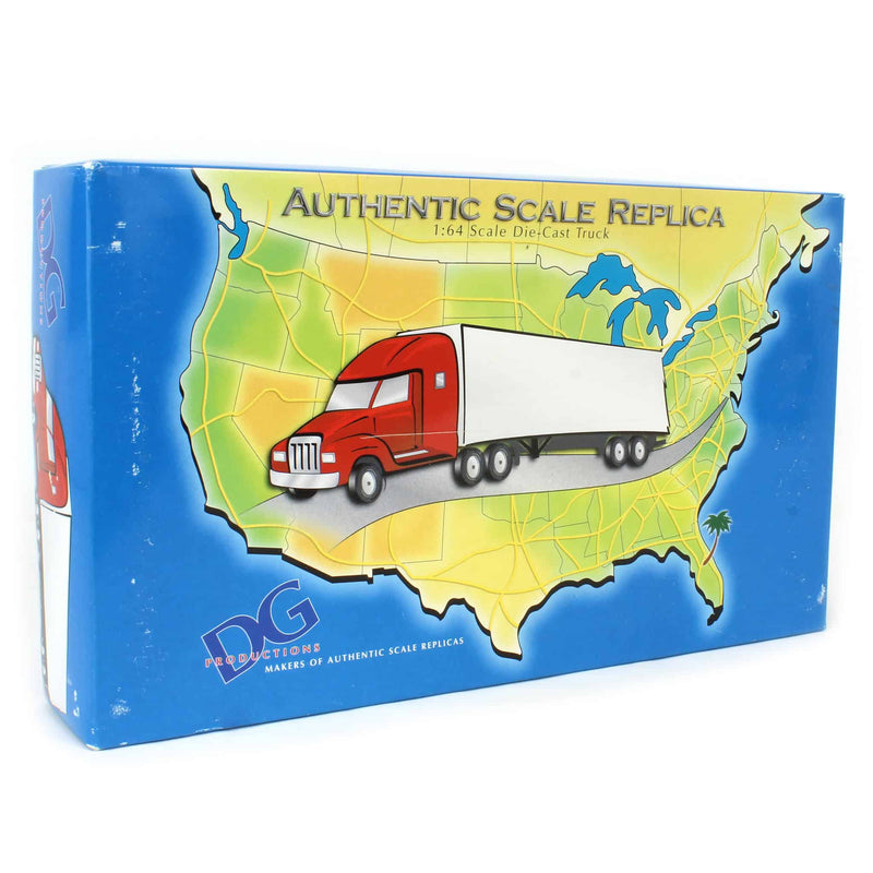 1/64 Red Unisource Semi Truck with Box Trailer