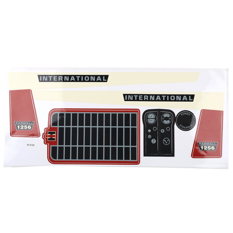 International Harvester Farmall 1256 Pedal Tractor Decal Set