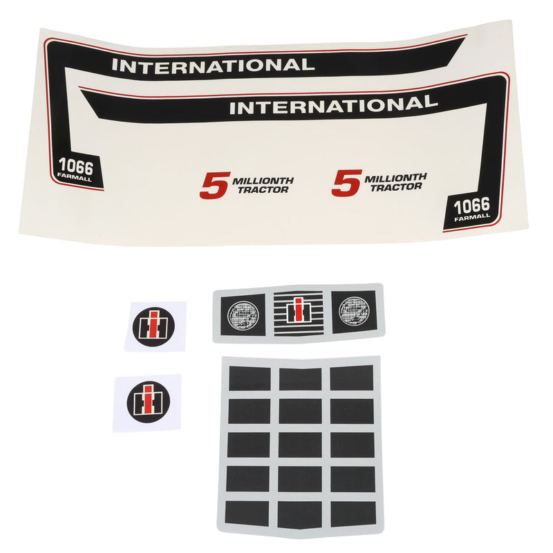 International Harvester 1066 5 Millionth Pedal Tractor Decal Set