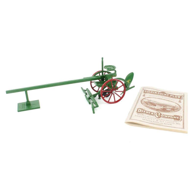 1/16 John Deere Gilpin Sulky 1-Bottom Diecast Plow by Scale Models - LOOSE