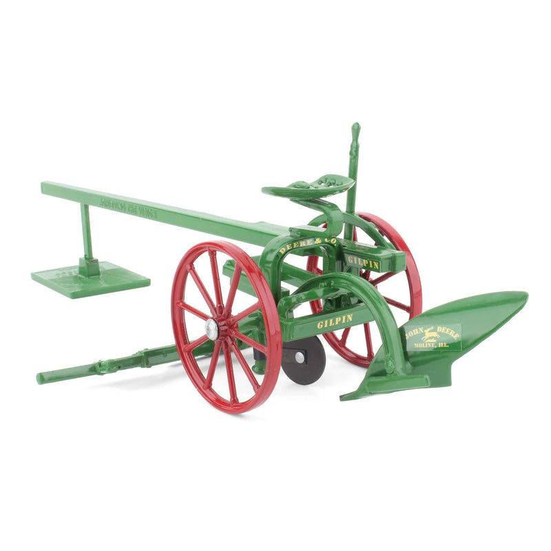 1/16 John Deere Gilpin Sulky 1-Bottom Diecast Plow by Scale Models - LOOSE