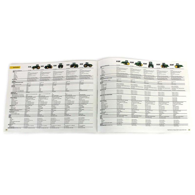 John Deere 170- to 255-PTO HP Tractor 8020/8020T Series Sales Brochure