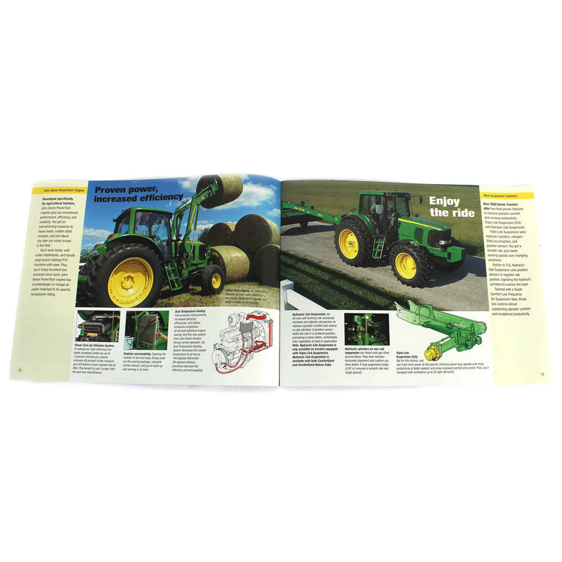 John Deere 95- to 125-HP 7020 Series Tractor Sales Brochure