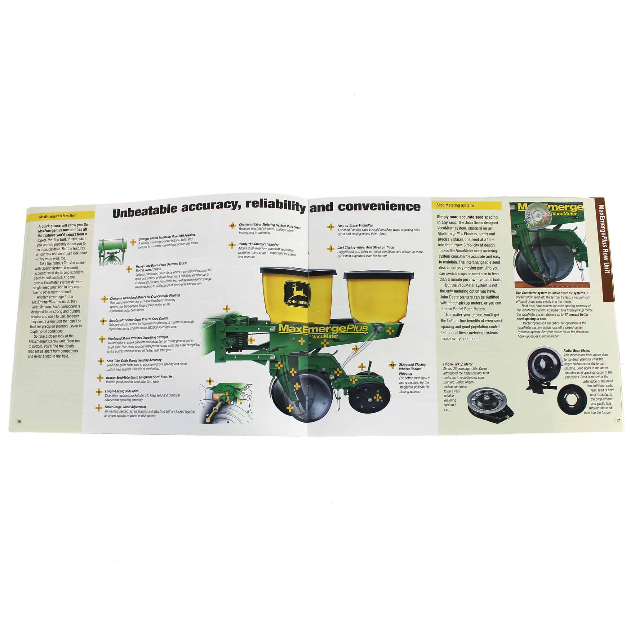 John Deere Planters Sales Brochure — Outback Toys