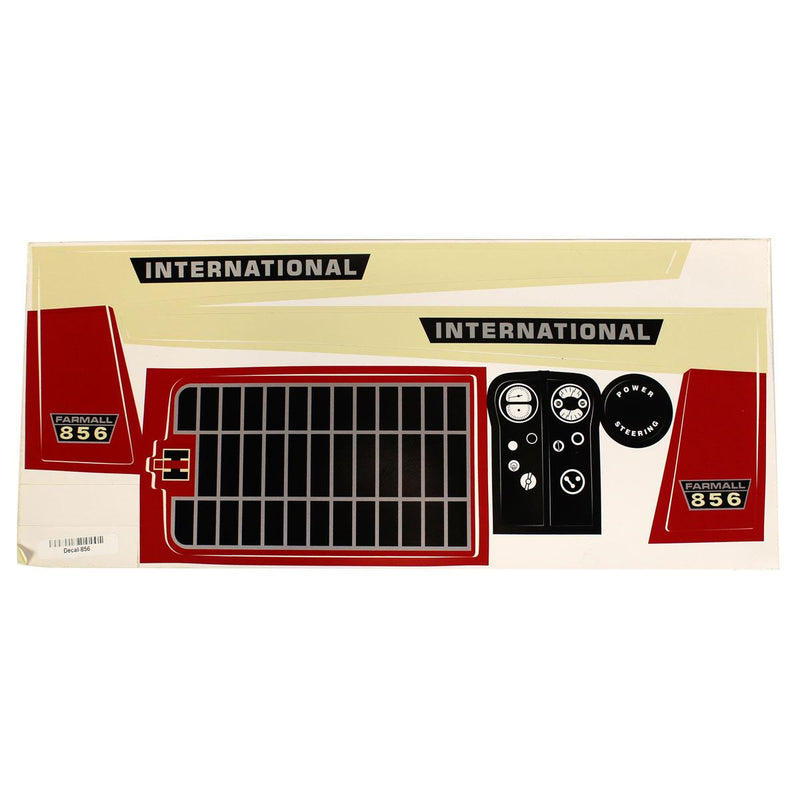 International Harvester Farmall 856 Pedal Tractor Decal Set