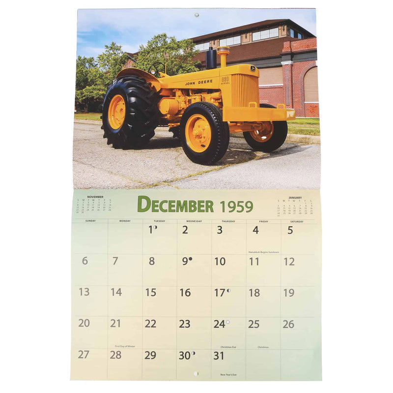 2026 Vintage John Deere Calendar Featuring 1959 Tractors