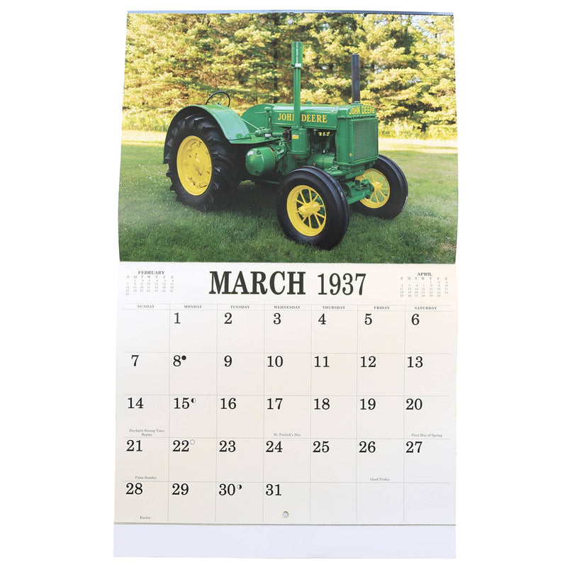 2027 Vintage John Deere Calendar Featuring 1937 Tractors