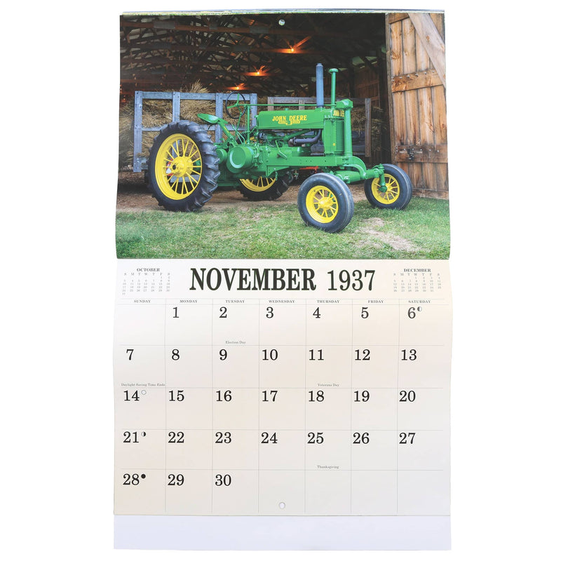 2027 Vintage John Deere Calendar Featuring 1937 Tractors