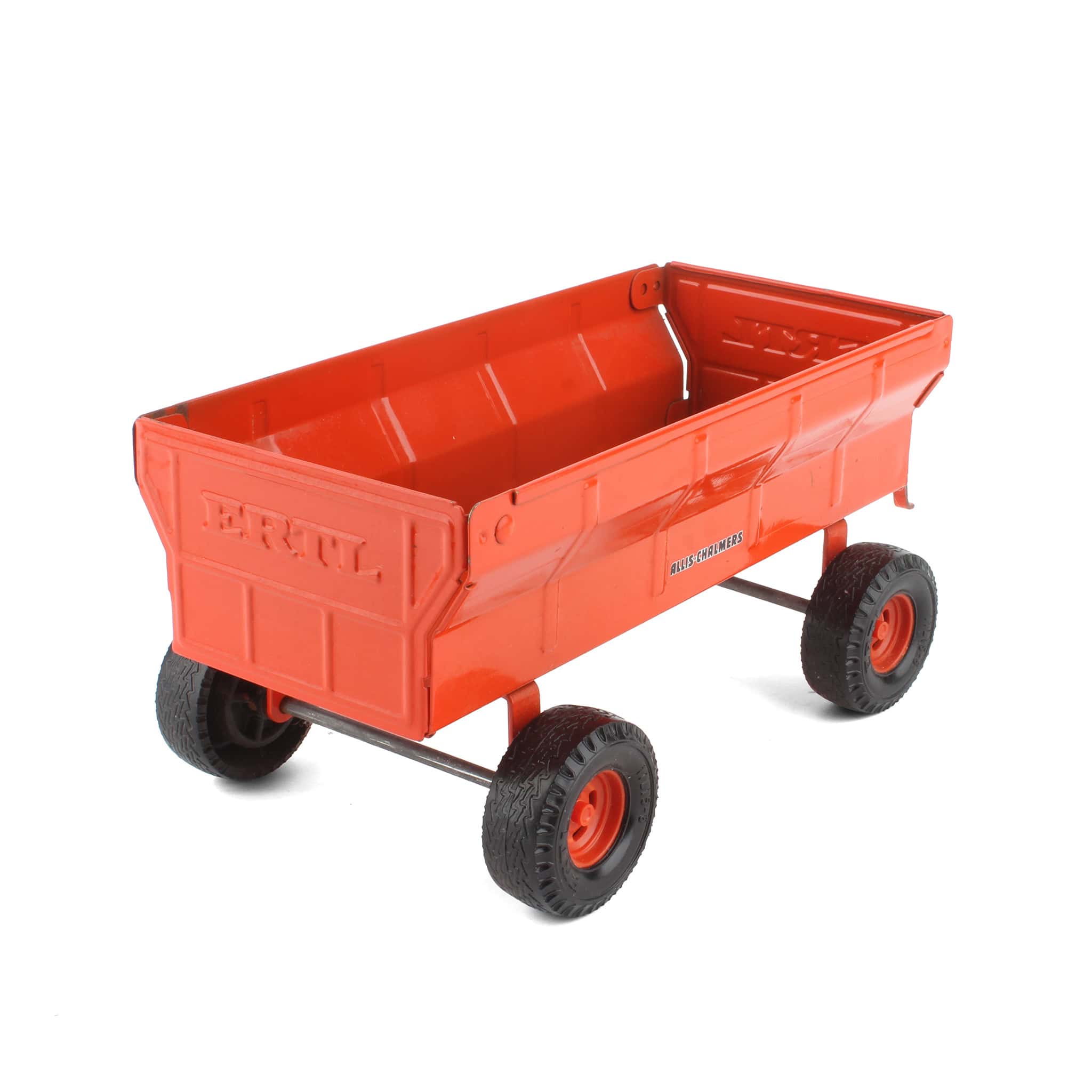 1/16 Allis Chalmers Orange Flare Barge Wagon by ERTL - Loose, No