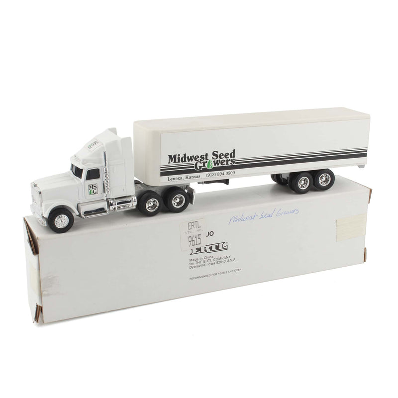 1/64 International Navistar Semi Truck & Trailer, Midwest Seed Growers Lenexa, KS by ERTL