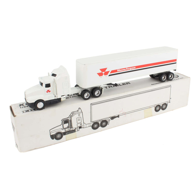 1/64 Kenworth T600A Semi Truck and Box Trailer with Massey Ferguson Decor by ERTL