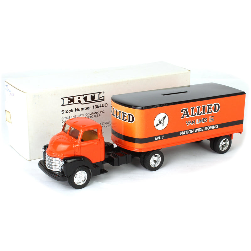 1950 Chevy Cab Semi, Allied Van Lines Inc. Truck Bank by ERTL