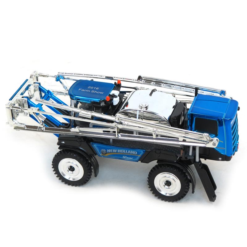 BLUE Chrome Chase ~ 1/64 New Holland SP.345F Sprayer by ERTL, 2016 Farm Show Edition