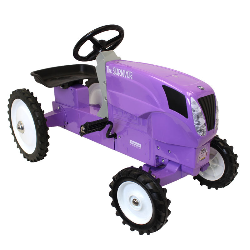 New Holland Die-cast and Stamped Steel Purple Pedal Tractor, The Survivor by ERTL
