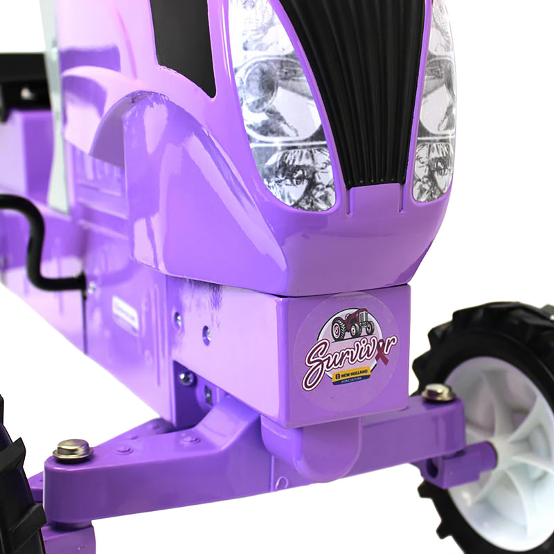 New Holland Die-cast and Stamped Steel Purple Pedal Tractor, The Survivor by ERTL