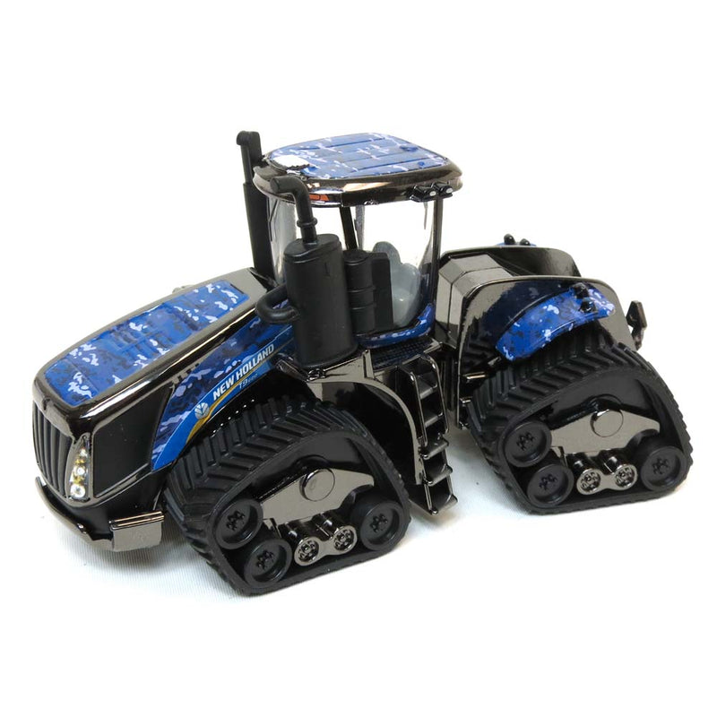 CHROME CHASE ~ 1/64 2017 Farm Show New Holland T9.600 SmartTrax Tractor with Blue Camo Deco by ERTL