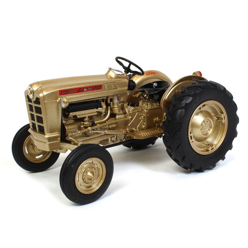 (B&D)1/16 Ford 881 Gold Demonstrator, 25th Ann.National Farm Toy Museum - Damaged Item