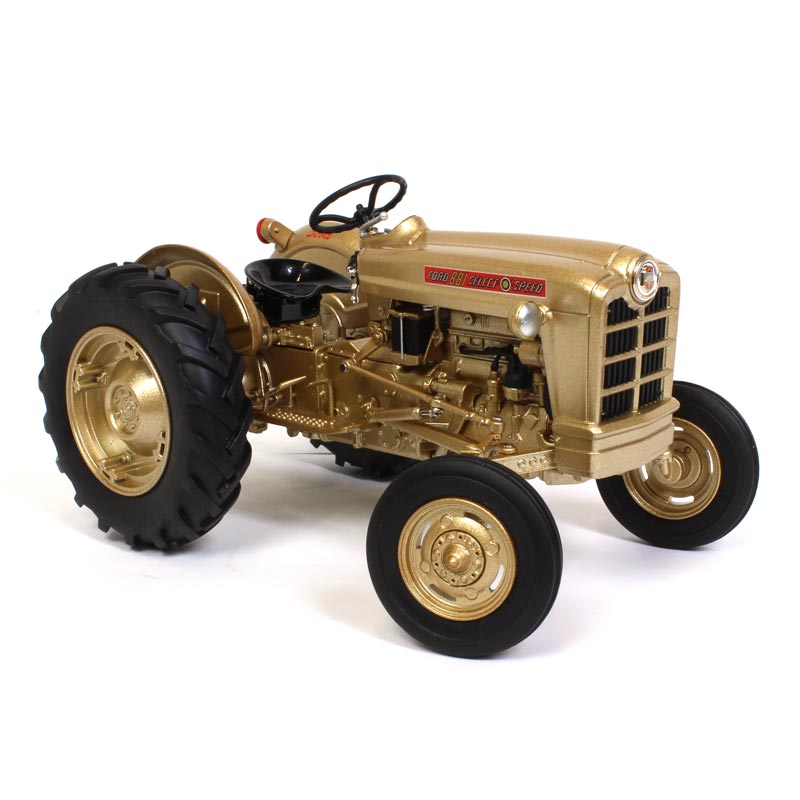 (B&D)1/16 Ford 881 Gold Demonstrator, 25th Ann.National Farm Toy Museum - Damaged Item