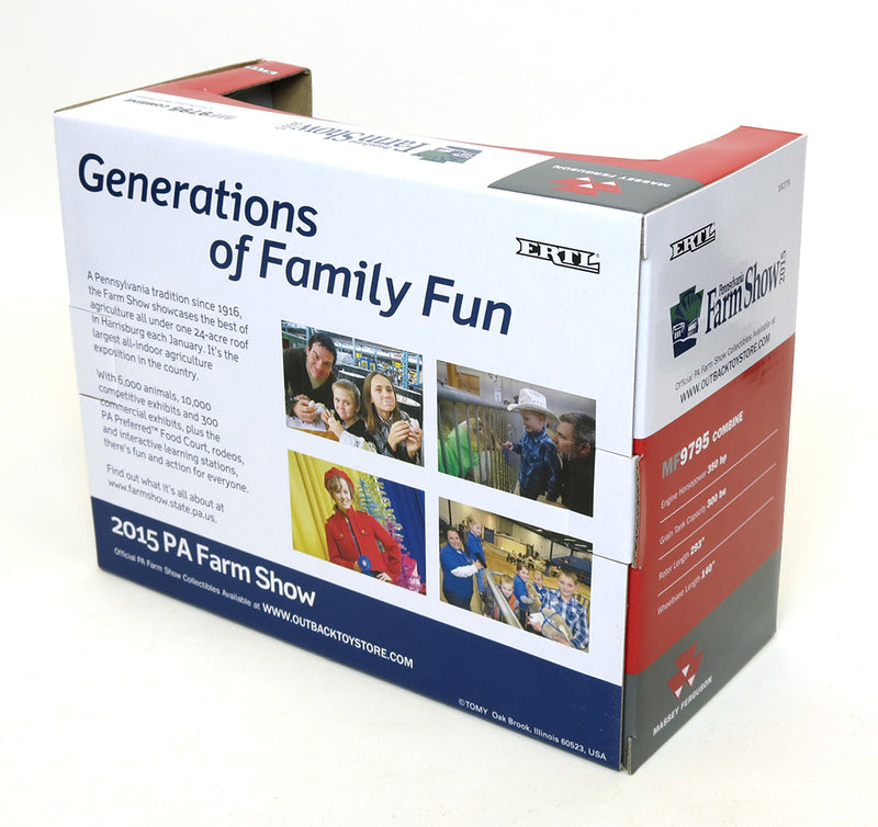 Red Chrome Version ~ 1/64 Massey Ferguson 9795 Combine, 2015 PA Farm Show by ERTL