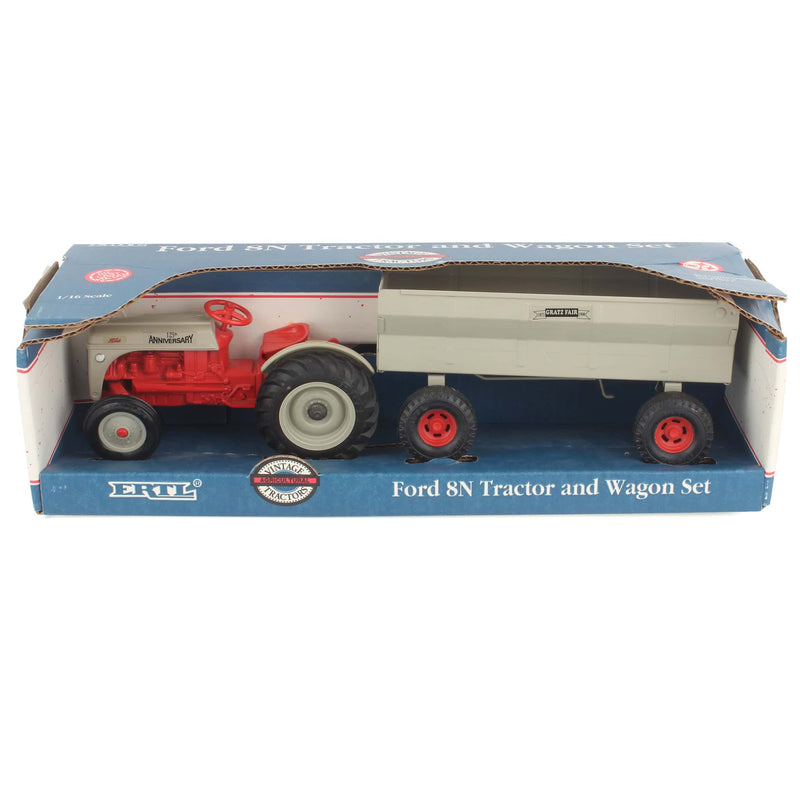1/16 Ford 8N Tractor with Wide Front & Wagon, Made in the USA by ERTL, 1998 Gratz Fair 125th Anniversary