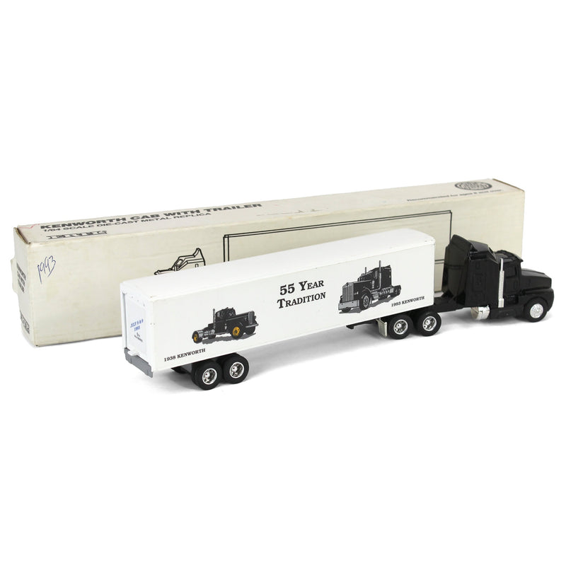 1/64 Kenworth T600A Semi Truck with 1993 Walcott Trucker's Jamboree Box Trailer by ERTL