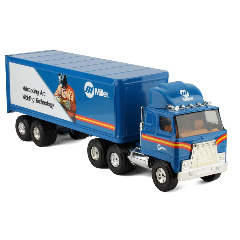 International COE Semi Truck and Box Trailer with Miller Technology Decor by ERTL