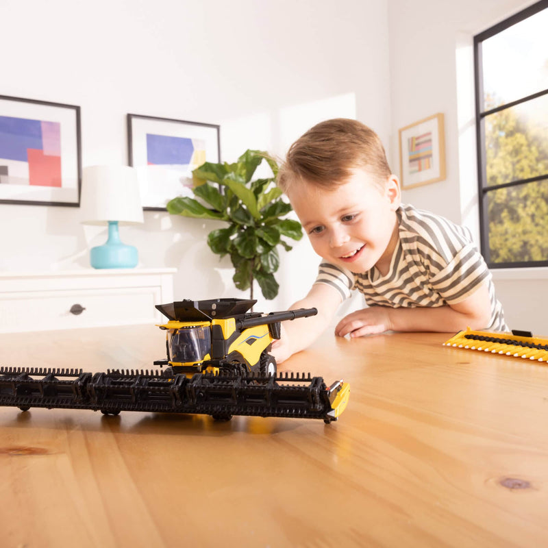 1/64 New Holland CR11 Tracked Combine with Corn & Draper Heads by ERTL