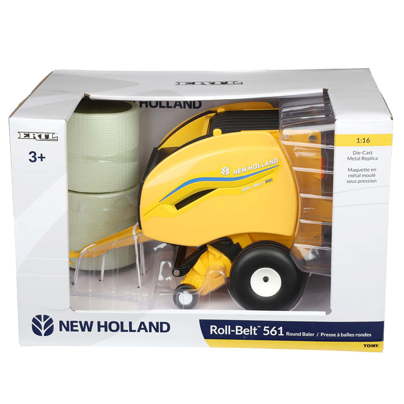 1/16 New Holland 561 Roll-Belt Baler with 2 Round Bales by ERTL